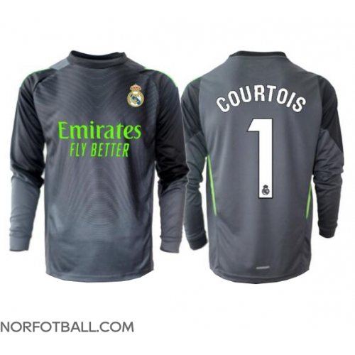 Billige Fotballdrakt Real Madrid Thibaut Courtois #1 Keeper Replika Tredjedrakt 2025-26 Langermet Billige Fotballdrakt Real Madrid Thibaut Courtois #1 Keeper Replika Tredjedrakt 2025-26 Langermet